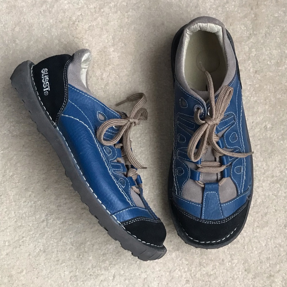 SOLD SUSST Leather Black & Blue Suede SOLD